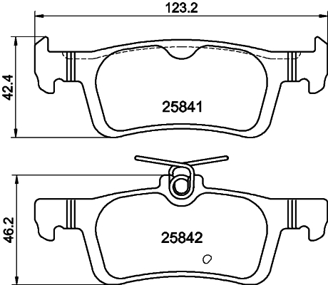 MINTEX MDB3413 Σετ τακάκια, δισκόφρενα for PEUGEOT