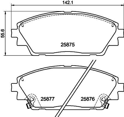 MINTEX MDB3417 Σετ τακάκια, δισκόφρενα for MAZDA