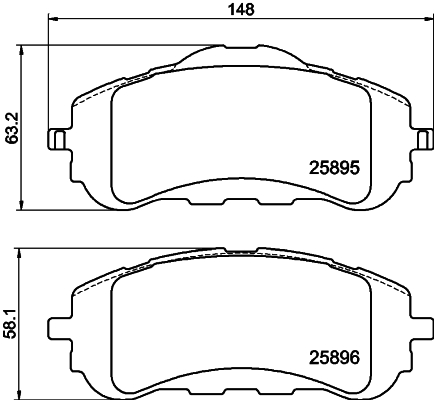 MINTEX MDB3412 Σετ τακάκια, δισκόφρενα for CITROËN FIAT OPEL PEUGEOT TOYOTA VAUXHALL