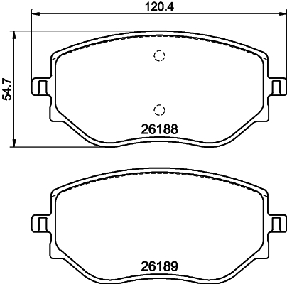 MINTEX MDB3347 Σετ τακάκια, δισκόφρενα for DACIA MITSUBISHI NISSAN RENAULT