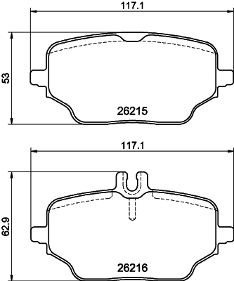 MINTEX MDB4219 Σετ τακάκια, δισκόφρενα for MERCEDES-BENZ