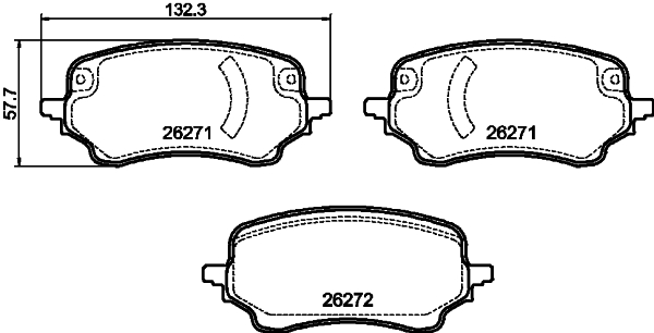 MINTEX MDB4285 Σετ τακάκια, δισκόφρενα for FORD FORD AUSTRALIA