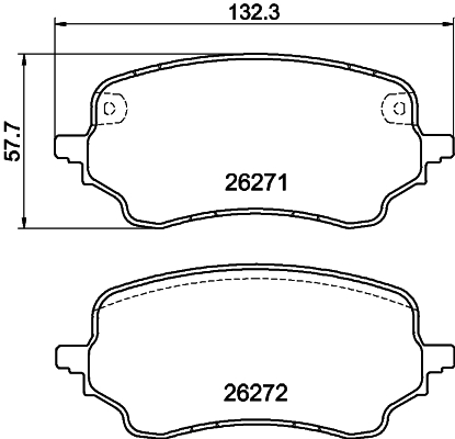 MINTEX MDB4285 Σετ τακάκια, δισκόφρενα for FORD FORD AUSTRALIA