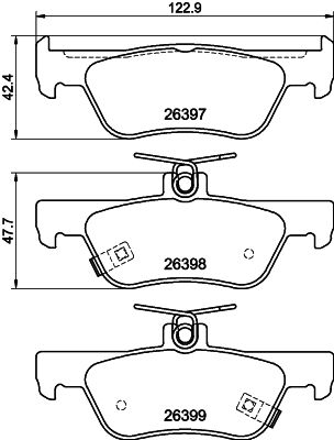 MINTEX MDB3477 Σετ τακάκια, δισκόφρενα for HONDA