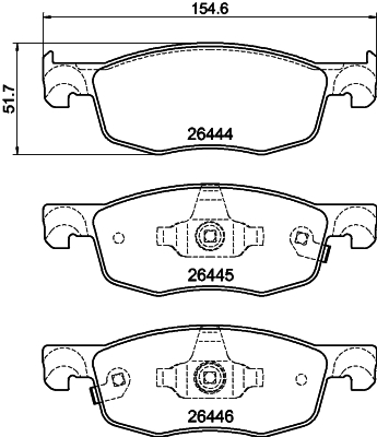MINTEX MDB3483 Σετ τακάκια, δισκόφρενα for MAZDA TOYOTA