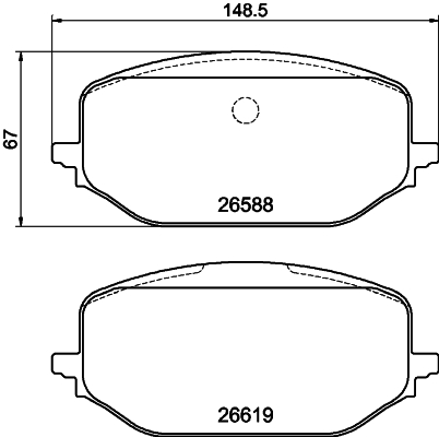 MINTEX MDB3349 Σετ τακάκια, δισκόφρενα for CITROËN DS FIAT OPEL PEUGEOT TOYOTA VAUXHALL