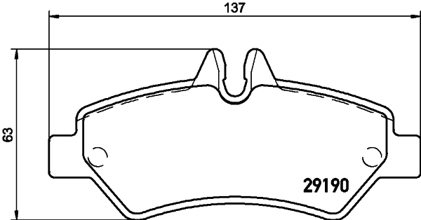 MINTEX MDB2802 Σετ τακάκια, δισκόφρενα for DODGE FREIGHTLINER MERCEDES-BENZ VW