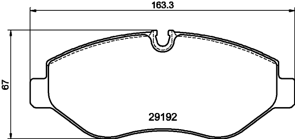 MINTEX MDB2803 Σετ τακάκια, δισκόφρενα for DODGE FREIGHTLINER MERCEDES-BENZ MERCEDES-BENZ (FJDA) VW