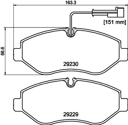 MINTEX MDB2917 Σετ τακάκια, δισκόφρενα for NISSAN RENAULT TRUCKS