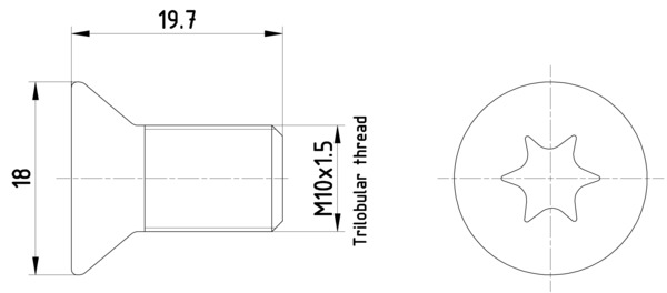 MINTEX TPM0011 Βίδα, δισκόπλακα for FORD JAGUAR LAND ROVER VOLVO VOLVO ASIA