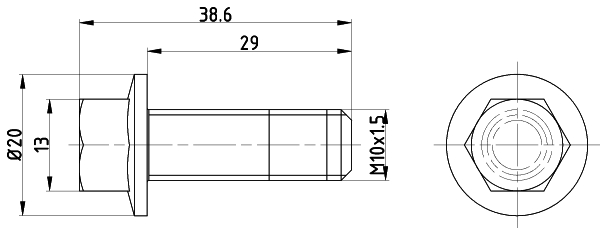 MINTEX TPM0017 Βίδα, δισκόπλακα for FORD FORD AUSTRALIA