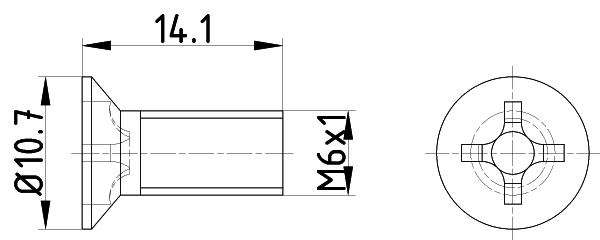 MINTEX TPM0018 Βίδα, δισκόπλακα for CHEVROLET OPEL VAUXHALL