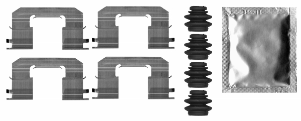 MINTEX MBA0006 Σετ βοηθ. εξαρτημάτων, τακάκια φρένων for HYUNDAI