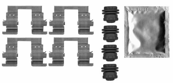 MINTEX MBA0013 Σετ βοηθ. εξαρτημάτων, τακάκια φρένων for CHEVROLET HOLDEN OPEL VAUXHALL