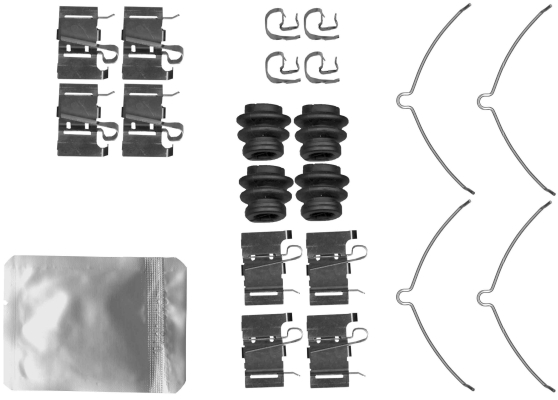 MINTEX MBA0001 Σετ βοηθ. εξαρτημάτων, τακάκια φρένων for JEEP JEEP (GAC FCA) LEXUS TOYOTA TOYOTA (GAC)