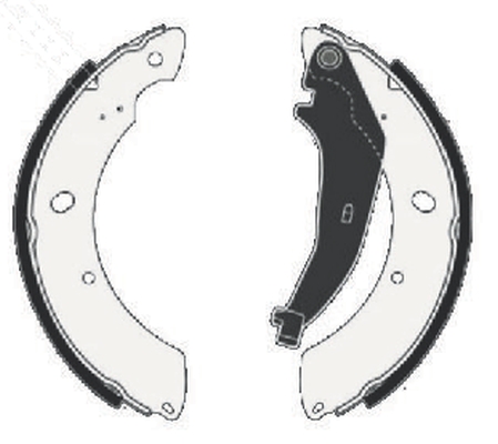 MINTEX MFR775 Σετ σιαγόνων φρένων for CHRYSLER