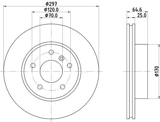 MINTEX MDC984 Δισκόπλακα for LAND ROVER