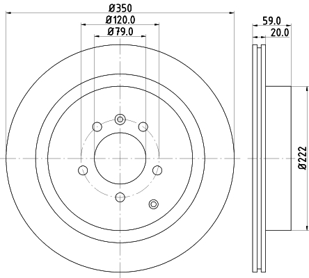 MINTEX MDC81715C Δισκόπλακα for LAND ROVER