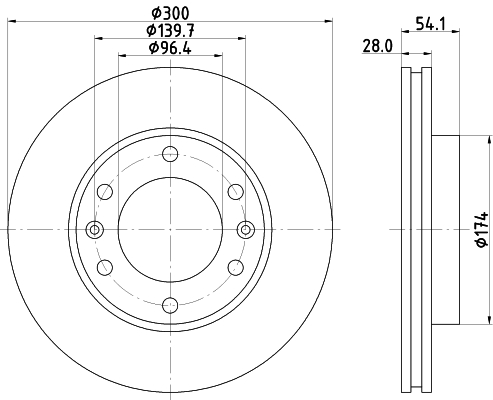 MINTEX MDC1835 Disque de frein