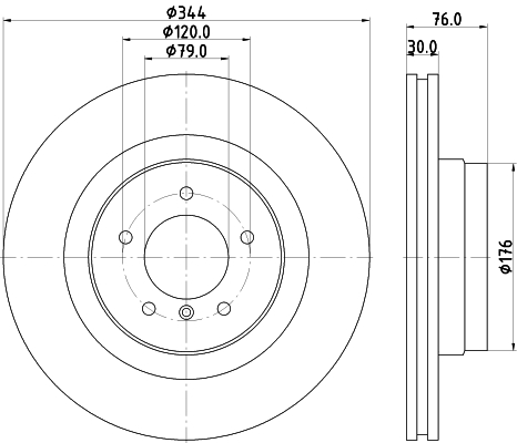 MINTEX MDC2106 Δισκόπλακα for LAND ROVER