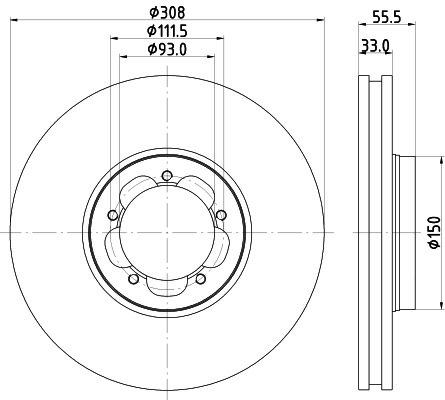 MINTEX MDC2719 Disque de frein