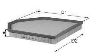 DAVID VASCO A117 VASCO FILTERS Filtr powietrza
