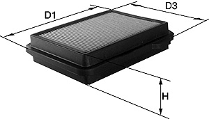 DAVID VASCO A133 VASCO FILTERS Filtr powietrza