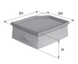 DAVID VASCO A632 VASCO FILTERS Air Filter