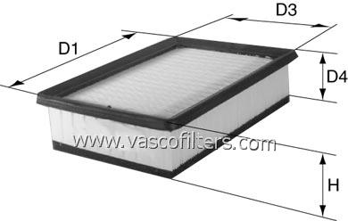 DAVID VASCO A157 VASCO FILTERS Air Filter