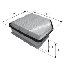 DAVID VASCO A256 VASCO FILTERS Air Filter