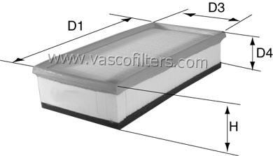 DAVID VASCO A331 VASCO FILTERS Air Filter