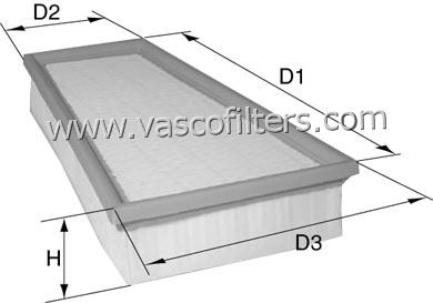 DAVID VASCO A361 VASCO FILTERS Filtro aria