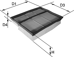 DAVID VASCO A751 VASCO FILTERS Air Filter