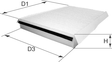 DAVID VASCO B709 VASCO FILTERS Filter, cabin air