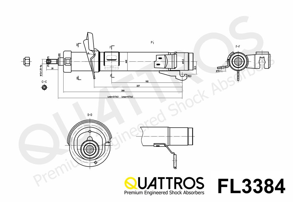 DAVID VASCO FL3384 QUATTROS Ammortizzatore