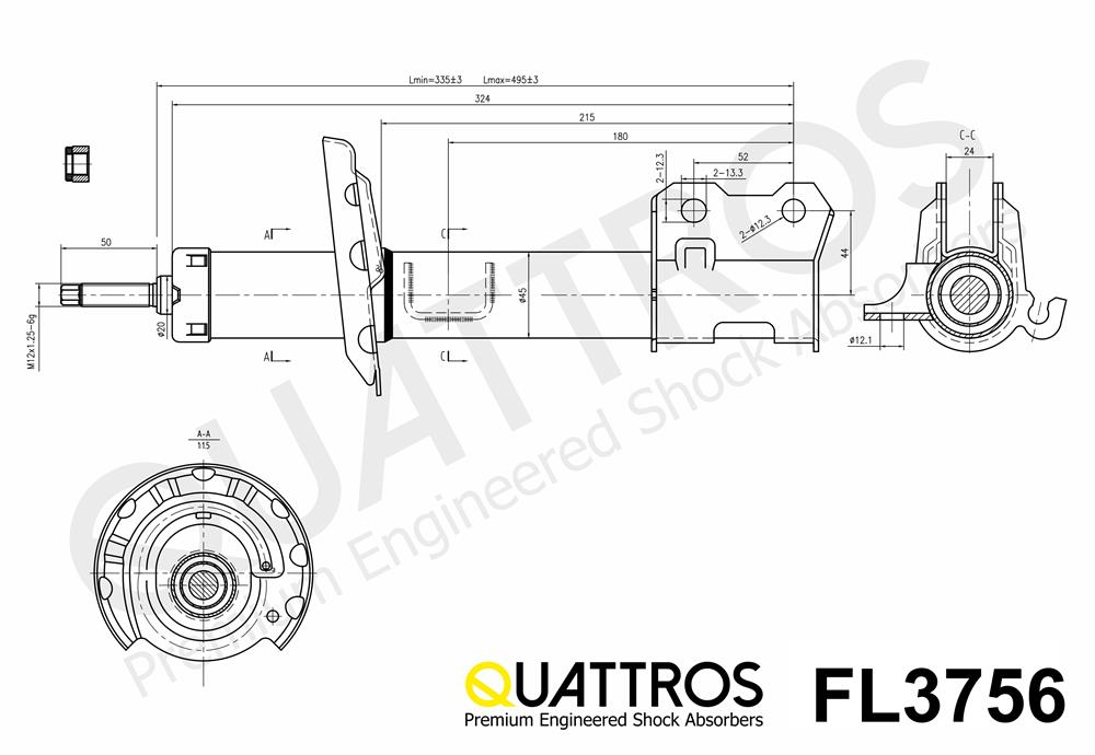 DAVID VASCO FL3756 QUATTROS Ammortizzatore