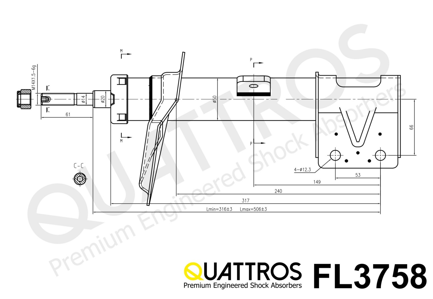 DAVID VASCO FL3758 QUATTROS Ammortizzatore