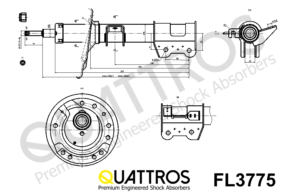 DAVID VASCO FL3775 QUATTROS Ammortizzatore