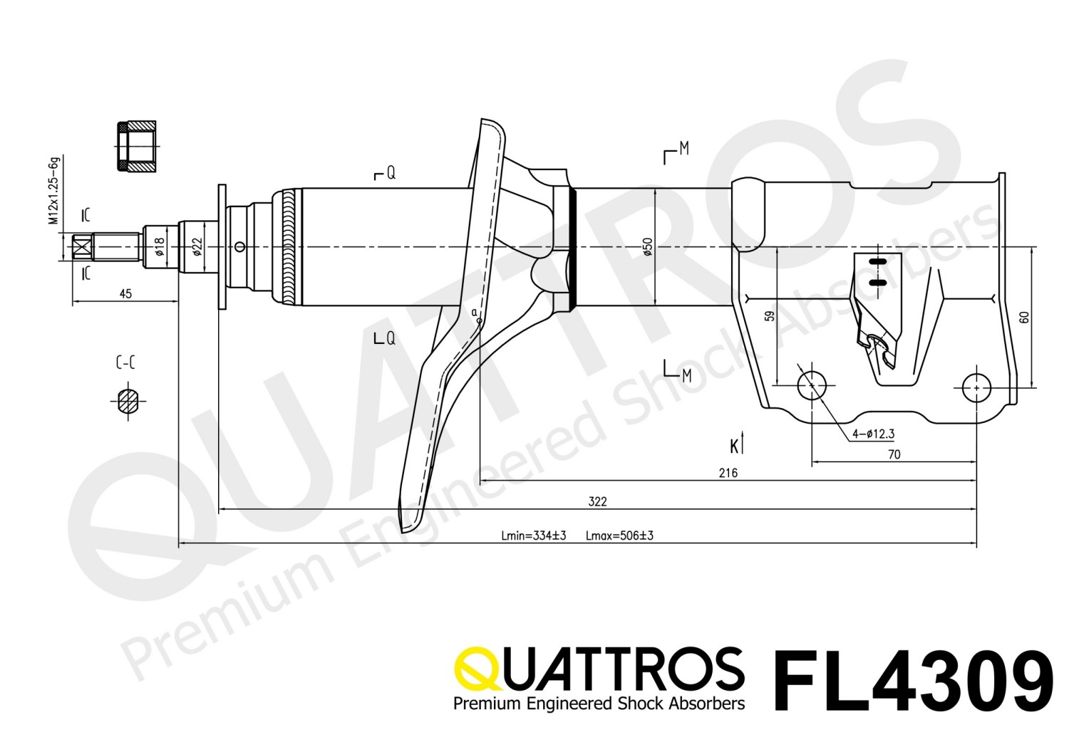 DAVID VASCO FL3409 QUATTROS Ammortizzatore