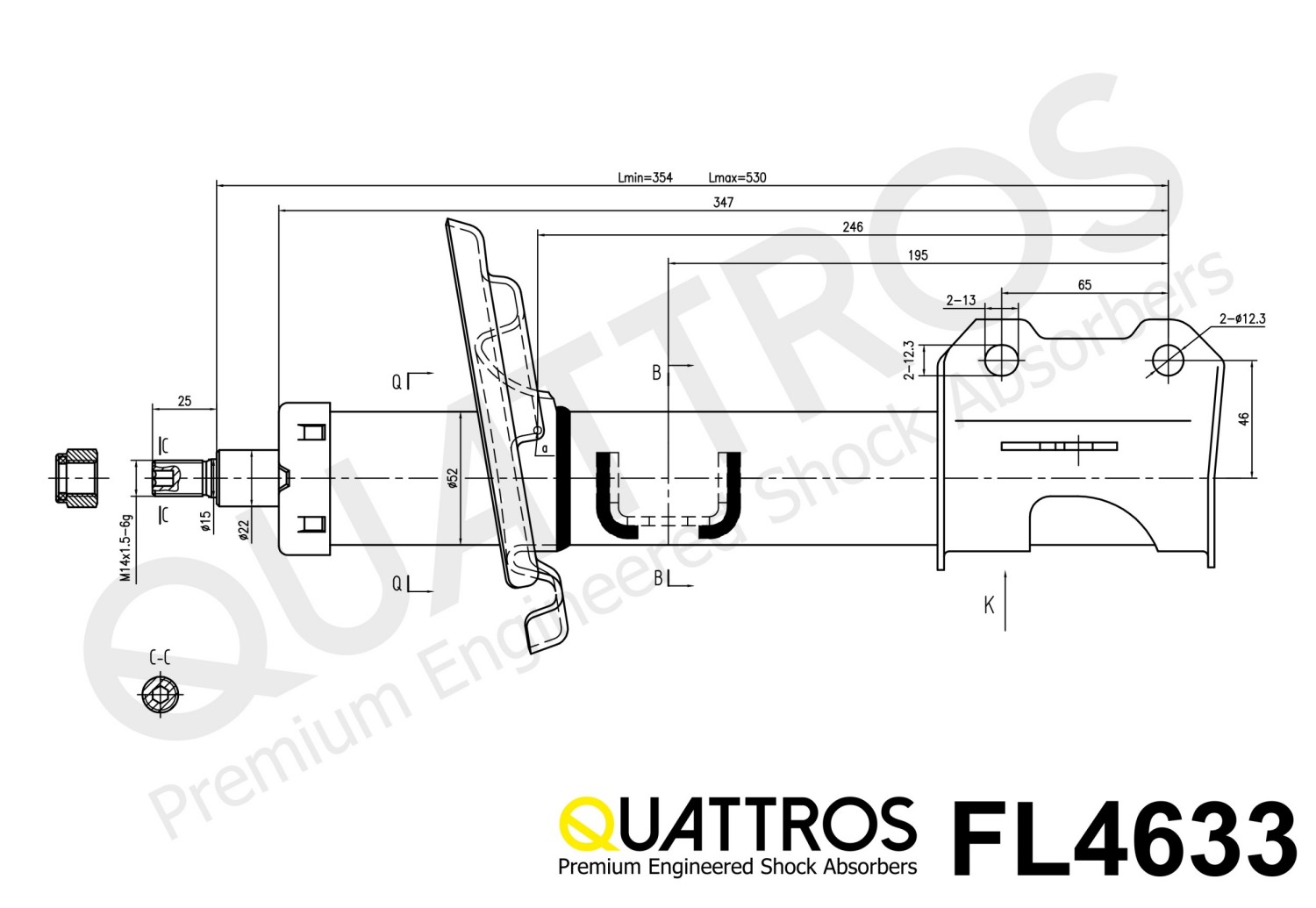 DAVID VASCO FL4633 QUATTROS Ammortizzatore