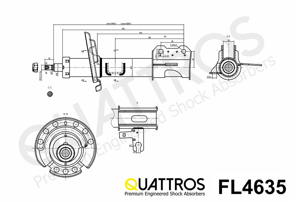 DAVID VASCO FL4635 QUATTROS Ammortizzatore