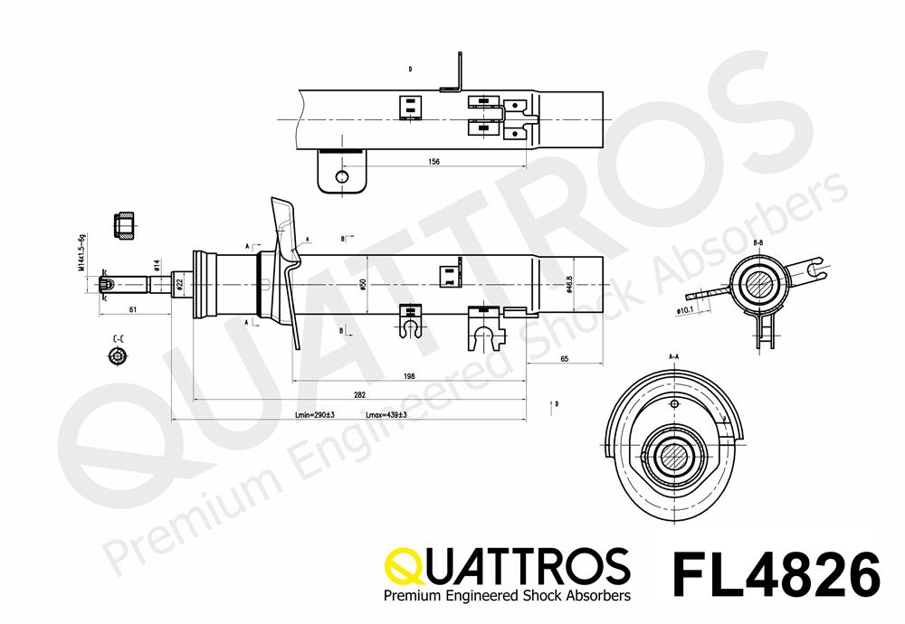 DAVID VASCO FL4826 QUATTROS Ammortizzatore