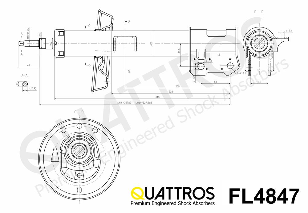 DAVID VASCO FL4847 QUATTROS Ammortizzatore