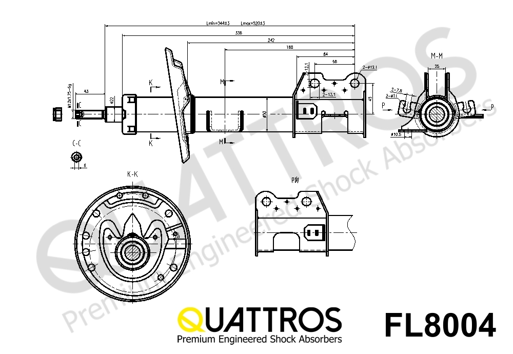 DAVID VASCO FL8004 QUATTROS Shock Absorber