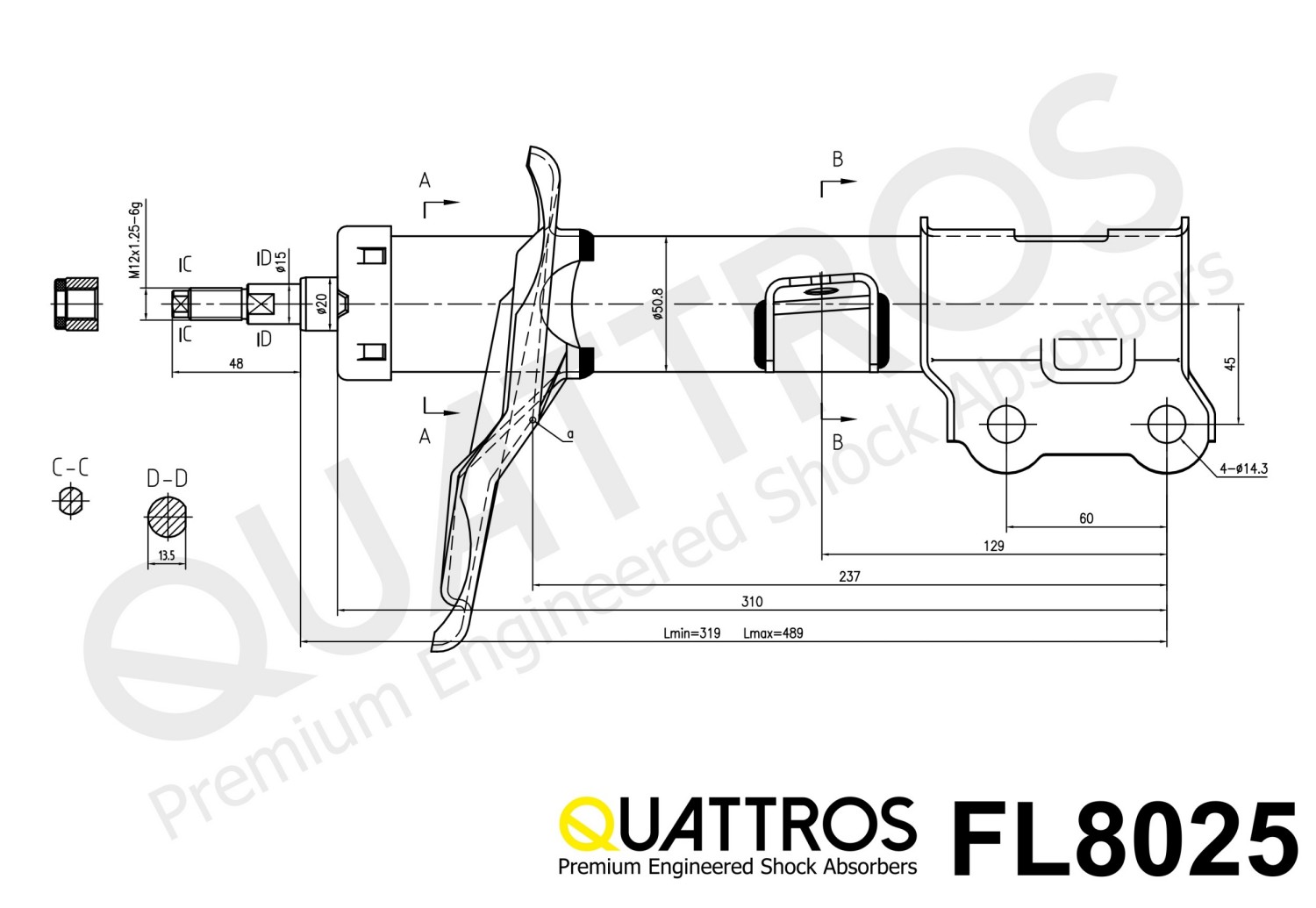 DAVID VASCO FL8025 QUATTROS Shock Absorber