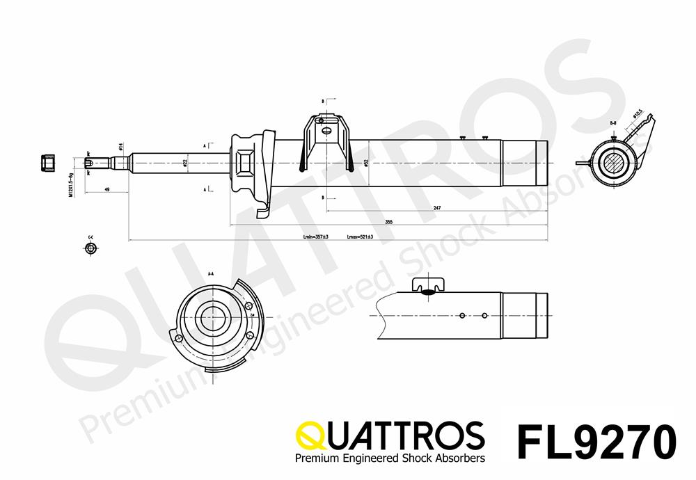DAVID VASCO FL9270 QUATTROS Shock Absorber