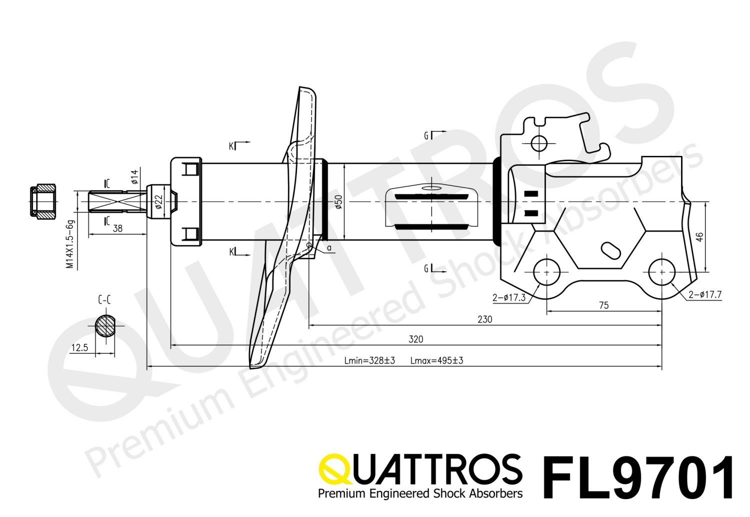 DAVID VASCO FL9701 QUATTROS Shock Absorber