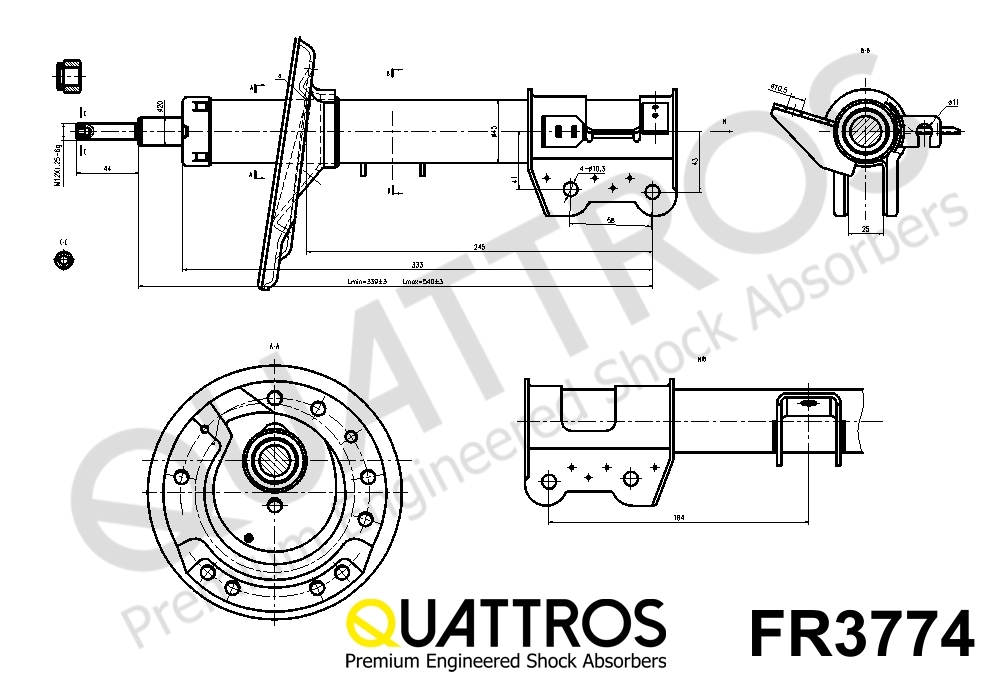 DAVID VASCO FR3774 QUATTROS Ammortizzatore