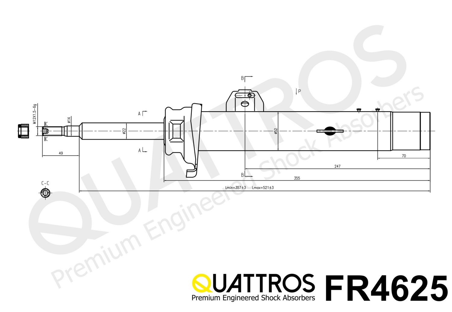 DAVID VASCO FR4625 QUATTROS Ammortizzatore