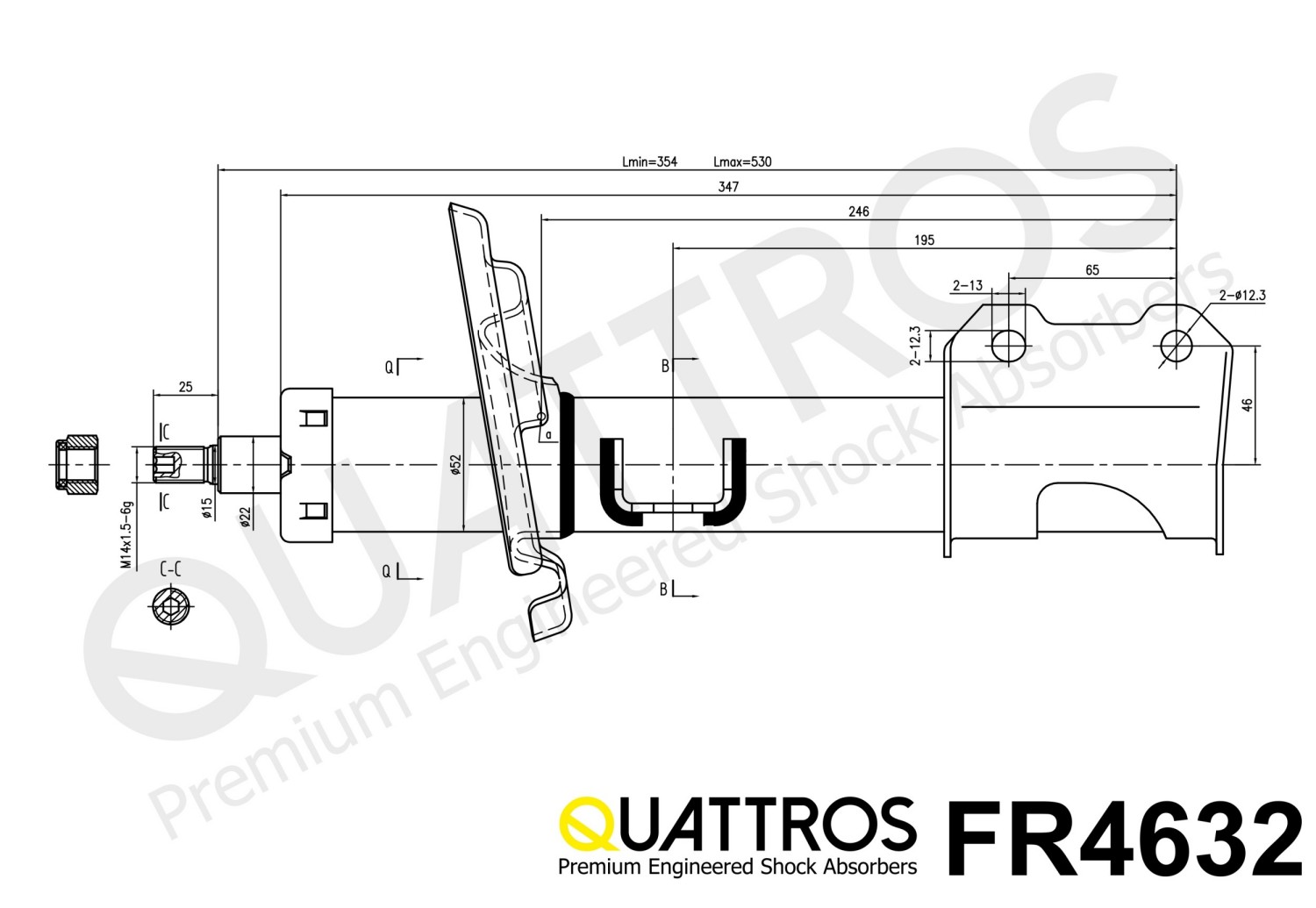 DAVID VASCO FR4632 QUATTROS Ammortizzatore